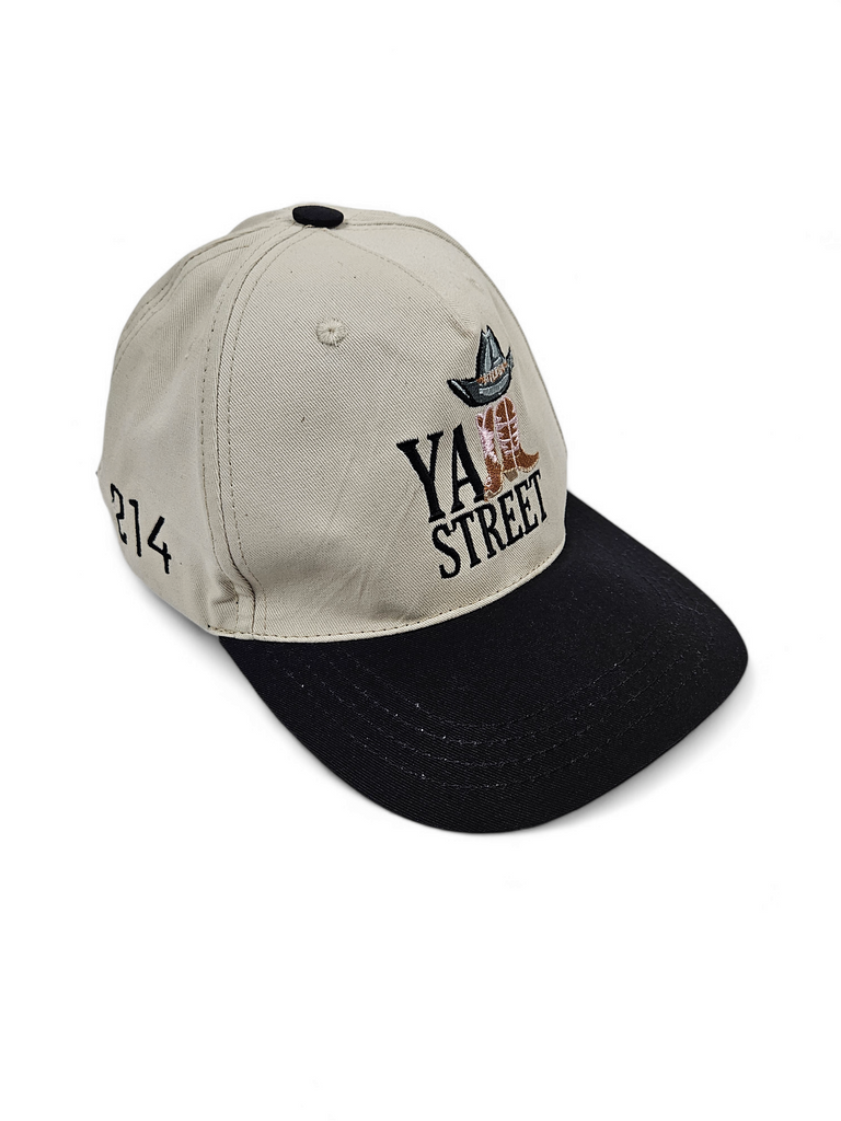 YALL STREET CAP OFFWHITE/BLACK