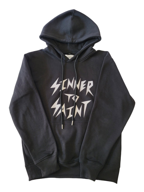 SINNER TO SAINT HOODIE IN BLACK